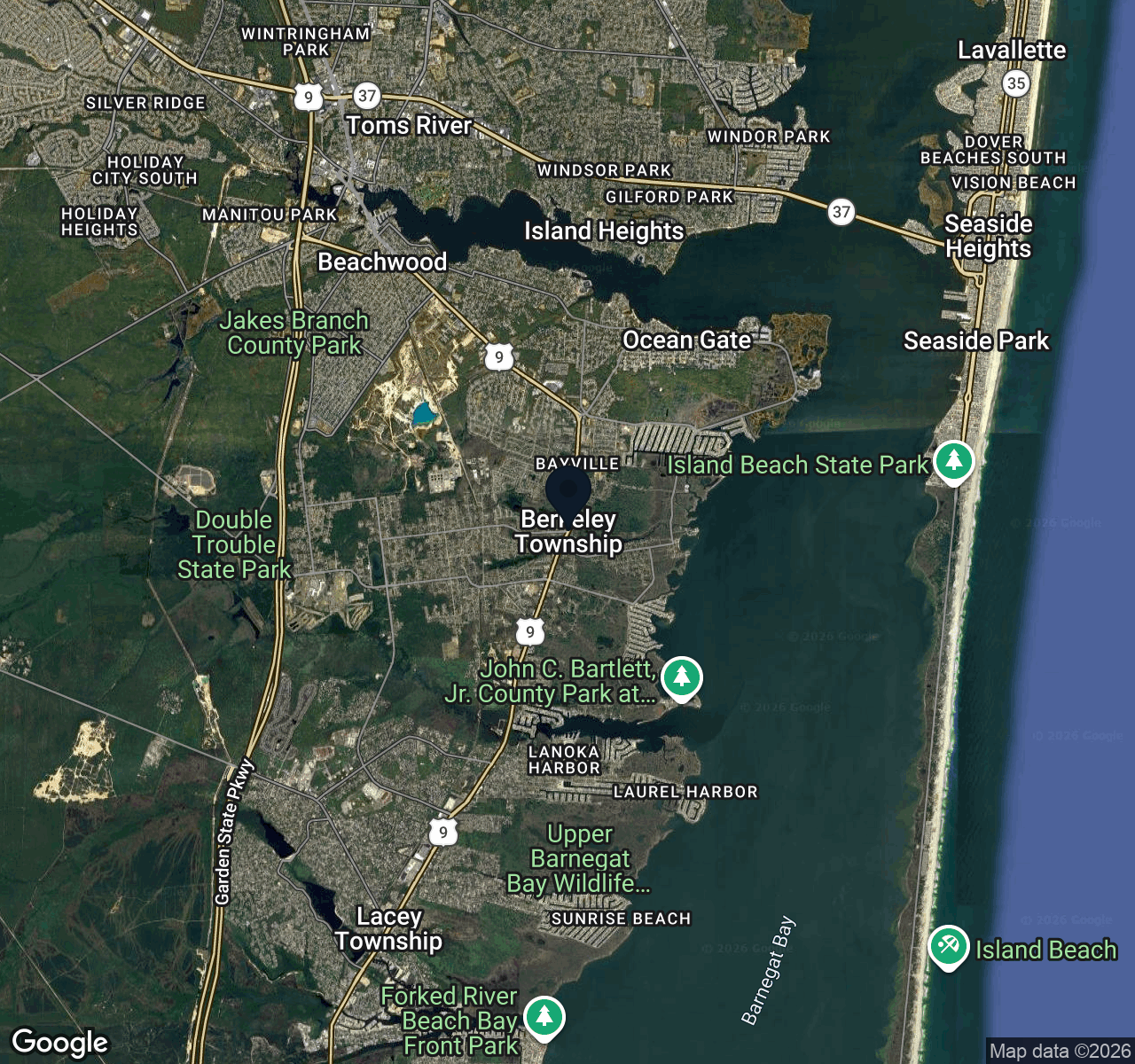 Hybrid map view of Berkeley